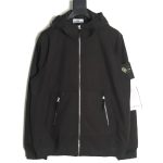 Stone Island Plain Hooded Zip-Up Jacket TSK1