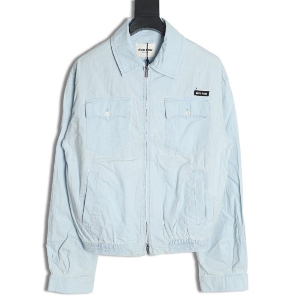 Miu Miu double pocket belted jacket