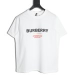 Burberry lettering logo print crew neck short sleeves
