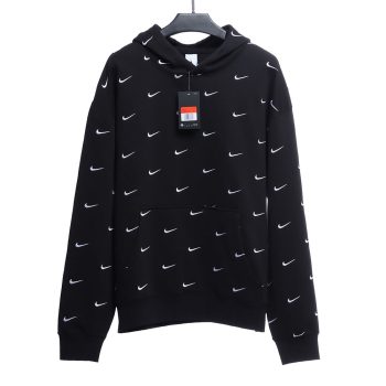 Nike  swoosh hooded sweatshirt with full hook embroidery