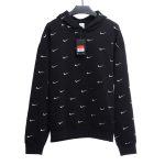 Nike  swoosh hooded sweatshirt with full hook embroidery