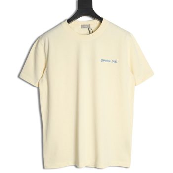Dior cursive embroidered letters short-sleeved T-shirt TSK1