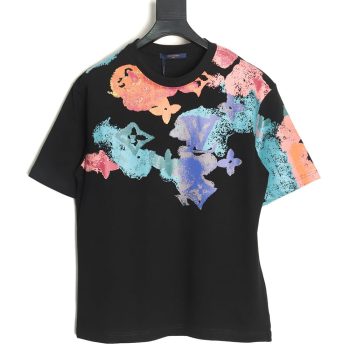 Louis Vuitton ink-dyed monogram print short-sleeves TSK1