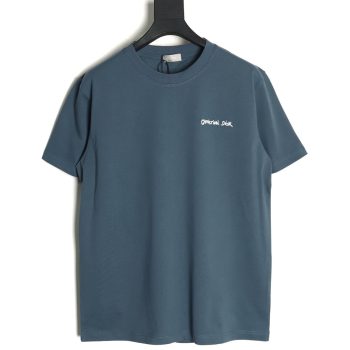 Dior cursive embroidered letters short-sleeved T-shirt TSK3