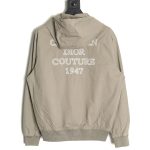 Dior letter print hooded windbreaker jacket