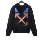 OW purple gradient colorful hoodie