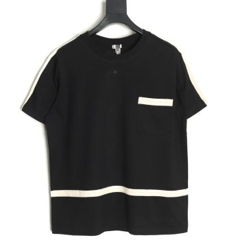 Loewe Colorblock Braided Ribbon Crew Neck T-shirt TSK1