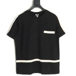Loewe Colorblock Braided Ribbon Crew Neck T-shirt TSK1