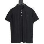 Louis Vuitton 23SS letter embroidered logo short-sleeved polo shirt TSK4