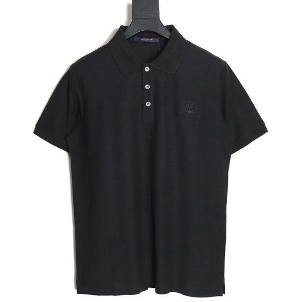 Louis Vuitton 23SS letter embroidered logo short-sleeved polo shirt TSK4