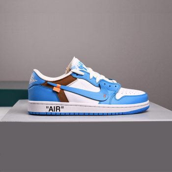 OFF-WHITE X AIR JORDAN 1 LOW 'UNC' CUSTOM