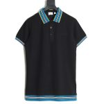 Burberry Striped Threaded Polo Short Sleeve TSK1