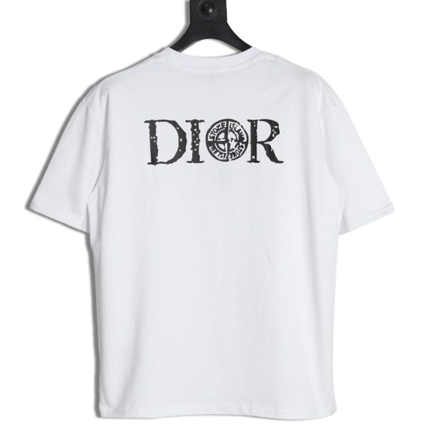 Dior & Stone Island crosshair print short-sleeved T-shirt