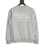 Gucci slogan embroidered crew neck sweatshirt
