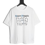 Maison Margiela geometric numbers embroidered short-sleeved T-shirt