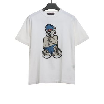 Louis Vuitton Cartoon Bear Doll Knitted Short Sleeve