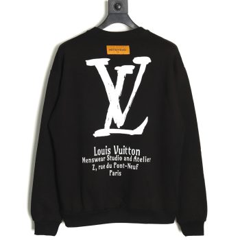 Louis vuitton limited edition slogan V letter sweatshirt TSK1
