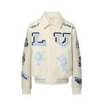 Louis Vuitton 21Fw letter logo baseball jacket