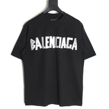 Balenciaga Tape Print Short Sleeve T-Shirt TSK9