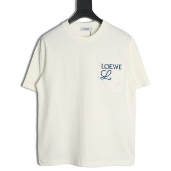 Loewe Pocket Logo Embroidered Short Sleeve T-Shirt