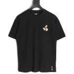 Fendi pizza graphic embroidered short-sleeved T-shirt TSK1