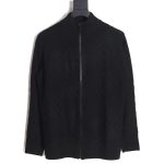 Louis Vuitton 23FW waffle embossed zipper jacket