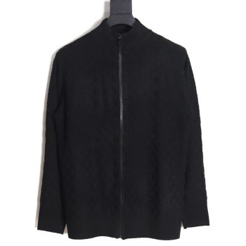 Louis Vuitton 23FW waffle embossed zipper jacket