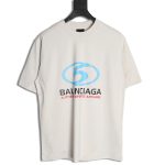 Balenciaga LOGO vertical cracked print short-sleeved T-shirt