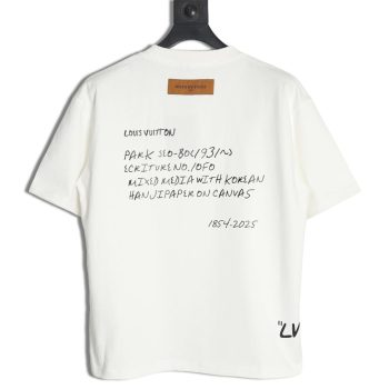 Louis Vuitton slogan lettering short sleeve T-shirt