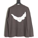 Yeezy & Gap & Balenciaga joint peace dove theme long-sleeved T-shirt TSK1