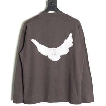 Yeezy & Gap & Balenciaga joint peace dove theme long-sleeved T-shirt TSK1