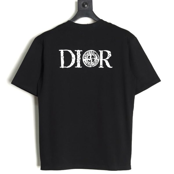 Dior & Stone Island crosshair print short-sleeved T-shirt TSK1