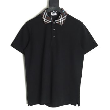 Burberry Check Collar Short Sleeve POLO Shirt TSK1