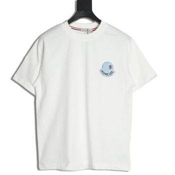 Moncler Towel Embroidered Signature Logo Short Sleeve T-shirt