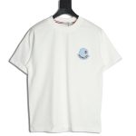 Moncler Towel Embroidered Signature Logo Short Sleeve T-shirt