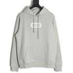 Dior embroidered silver logo hoodie TSK1