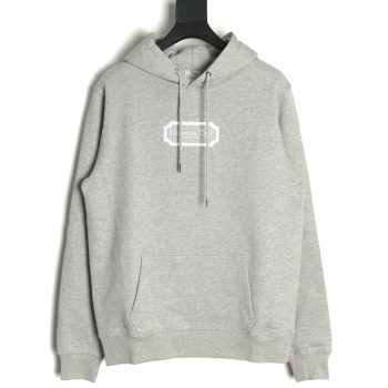 Dior embroidered silver logo hoodie TSK1