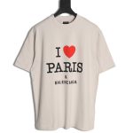 Balenciaga Valentine's Day Love Print Short Sleeves