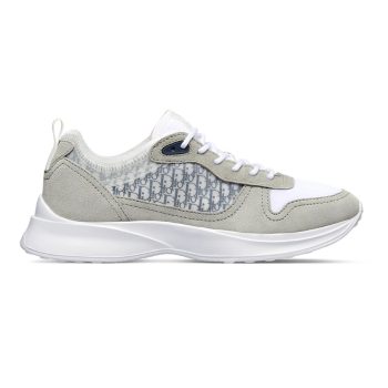 Dior B25 Runner Sneaker Gray and White