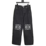 Loewe Denim Embroidered Denim Pants