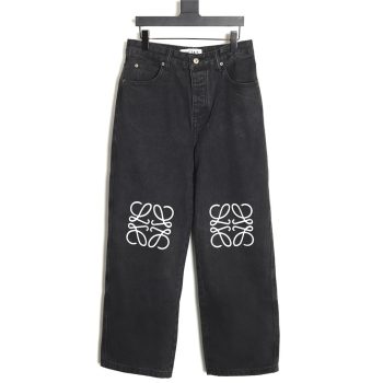 Loewe Denim Embroidered Denim Pants