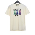 Gucci Colorful Three-dimensional Rabbit Print Short Sleeve TSK1