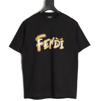 Fendi Overlapping Letters Small Eyes Short Sleeve T-shirt TSK1