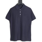 Louis Vuitton letter embroidery logo short-sleeved polo shirt TSK2
