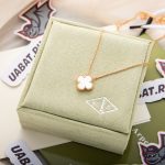 Van Cleef & Arpels, Gold,White Shell Necklaces