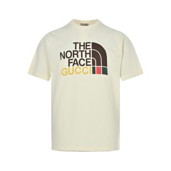 Gucci & The North Face joint printed logo short sleeves