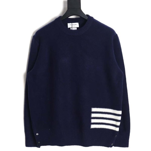 TB THOM BROWNETHOM BROWNE TB 23ss new season product four stripes round neck pullover sweater_CM_1