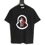 Moncler pixel fuzzy foam logo printed short-sleeved T-shirt TSK1
