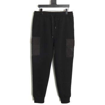 Louis Vuitton pocket embroidered logo cotton cargo trousers TSK2