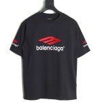 Balenciaga 3M embroidered letters washed short sleeves TSK1
